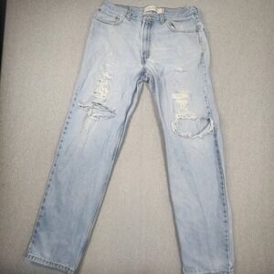 Levi's 550 Relaxed Fit Mens W34 L34 Light Blue Fair Distressed Paint Splatter